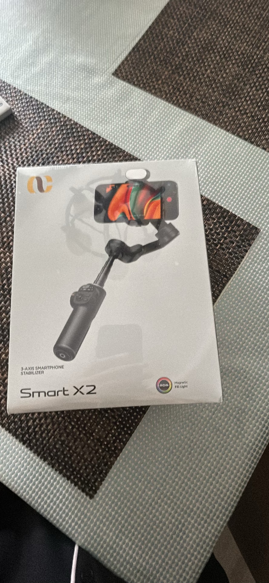 Smart X2 3-Axis Smartphone Gimbal Stabilizer with RGB Fill Light