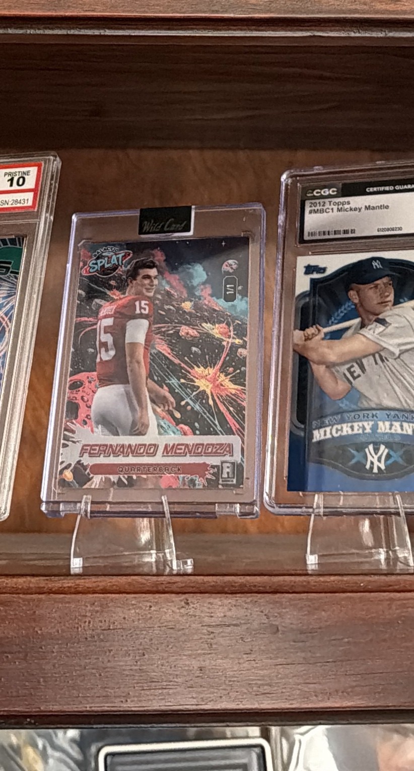Graded Fernando Mendoza Splat rookie card