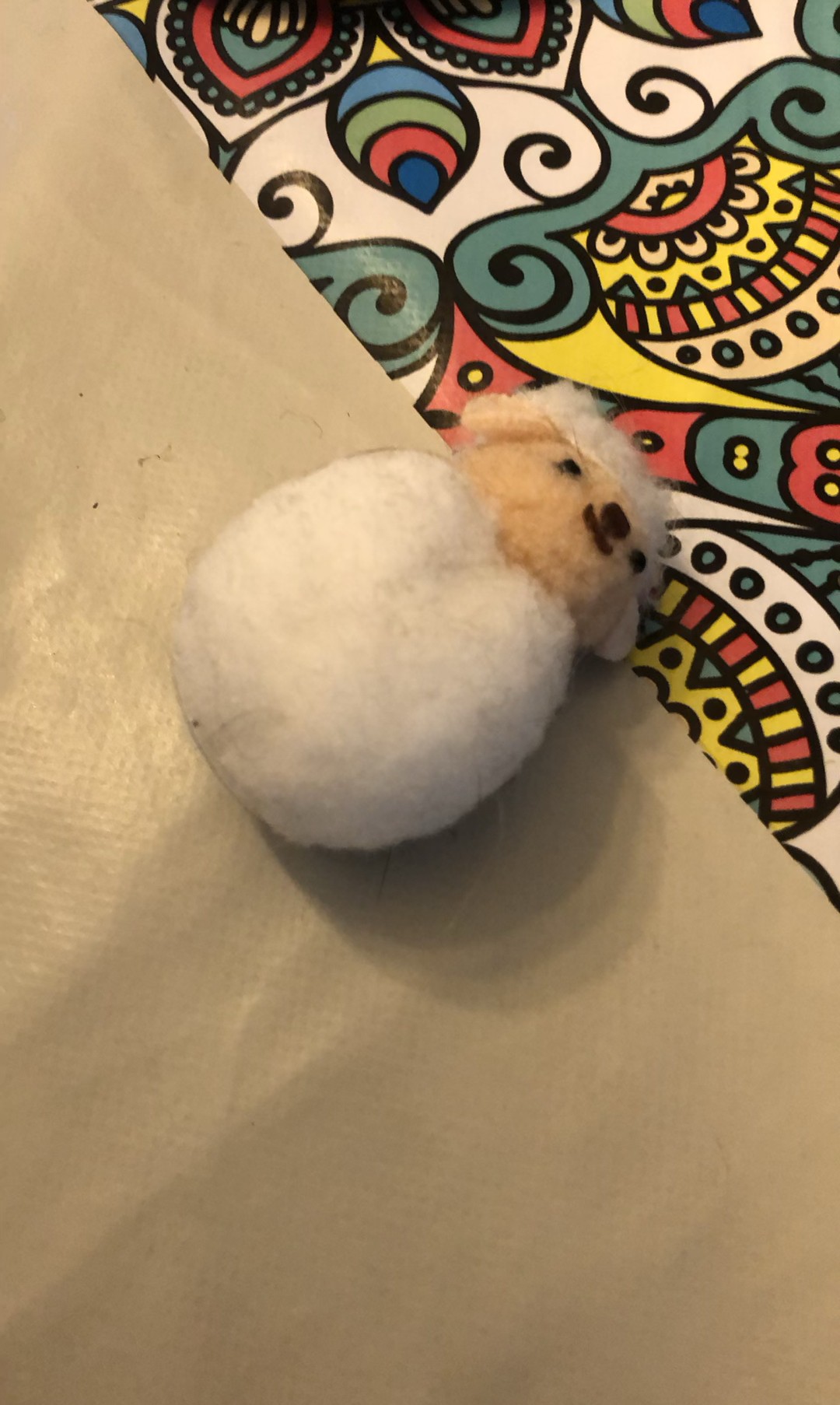 Small Handmade Felt Sheep Figurine Plush Toy