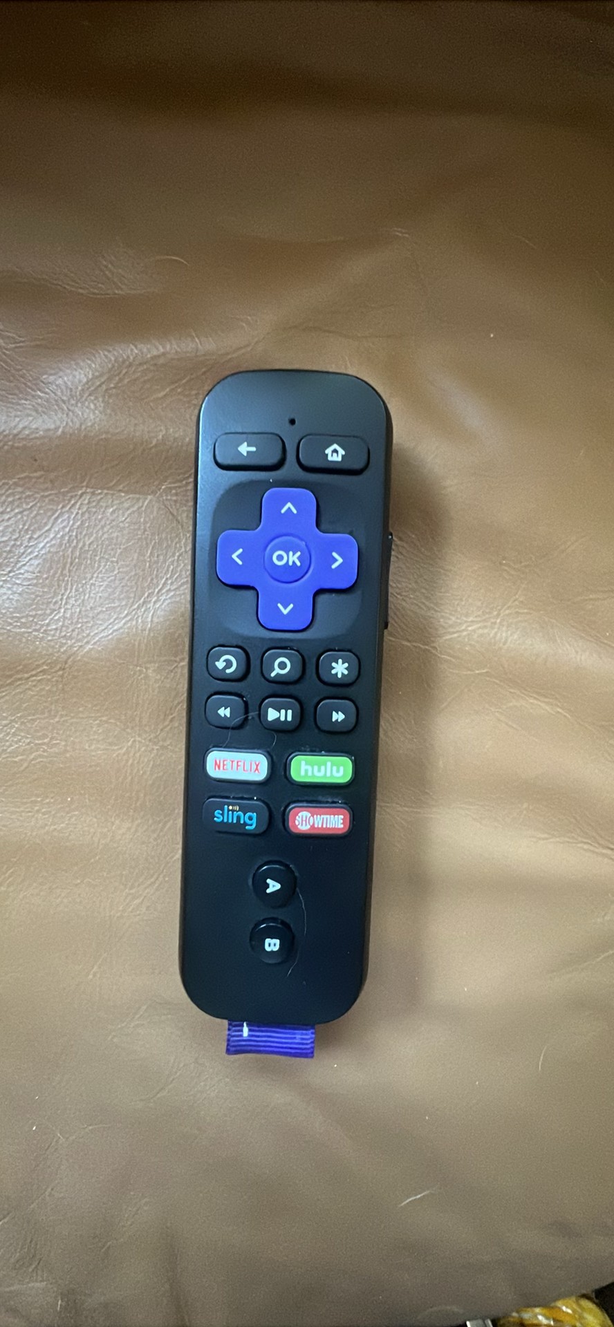 Roku Voice Remote with Netflix Hulu Sling Showtime Shortcuts Black